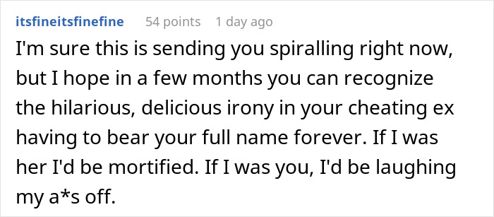 Guy Finds Out His Ex-Wife And Her New Husband Legally Changed Their Name To His Full Name