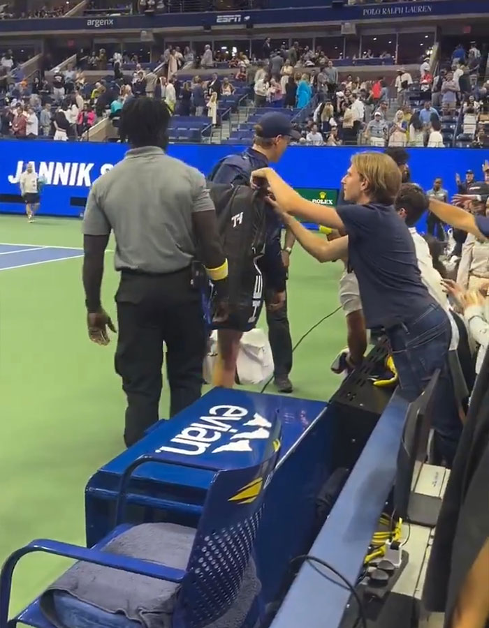 Tennis Fan Tries To Steal From Jannik Sinner&#8217;s Bag In Viral US Open Moment, Player Responds
