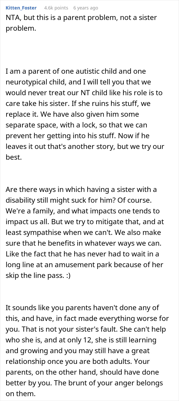 18YO’s Life Revolves Around Mentally Handicapped Sister, Finally Snaps And Runs Away