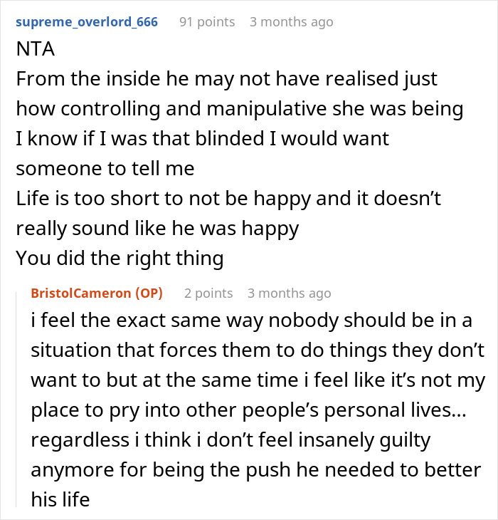 23YO Confronts Married Coworker About Wife’s Behavior, Fears Their Comment Pushed Him Toward Divorce