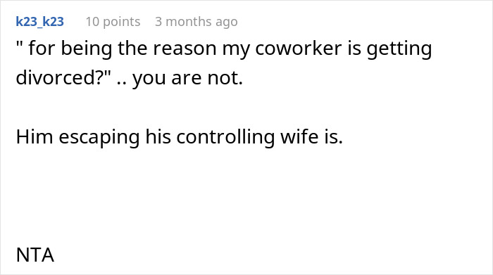 23YO Confronts Married Coworker About Wife’s Behavior, Fears Their Comment Pushed Him Toward Divorce