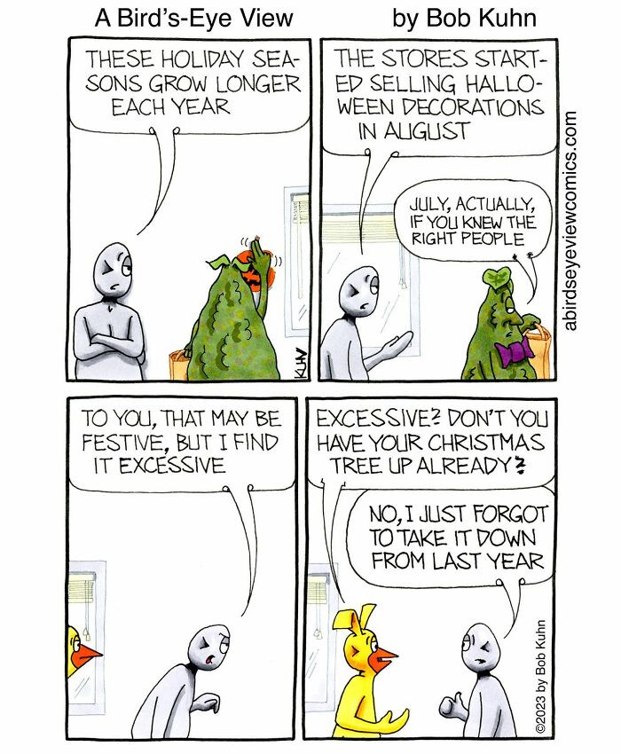 30 Funny Comics From ‘A Bird’s-Eye View’ That Nail Office Absurdity
