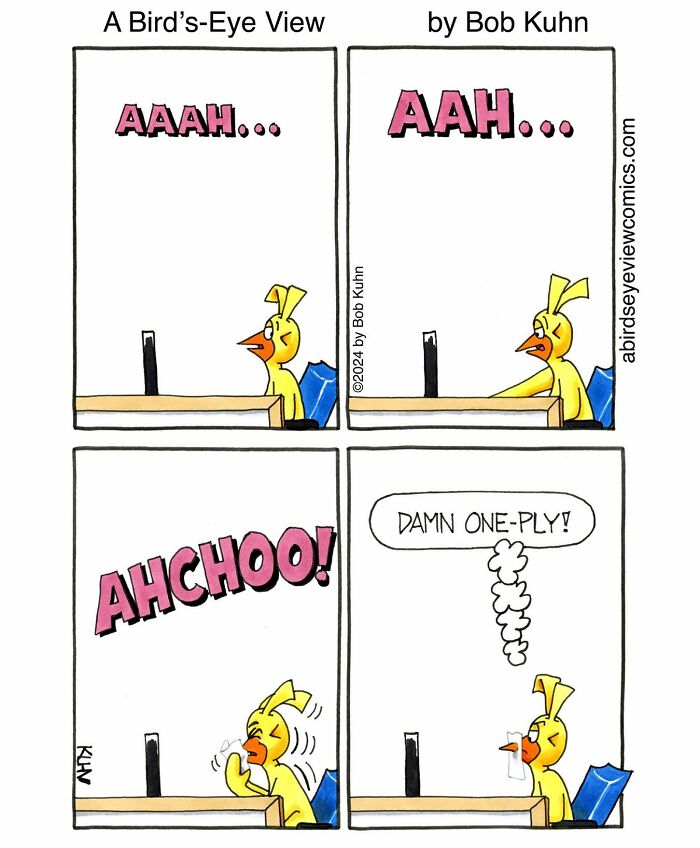 30 Funny Comics From ‘A Bird’s-Eye View’ That Nail Office Absurdity