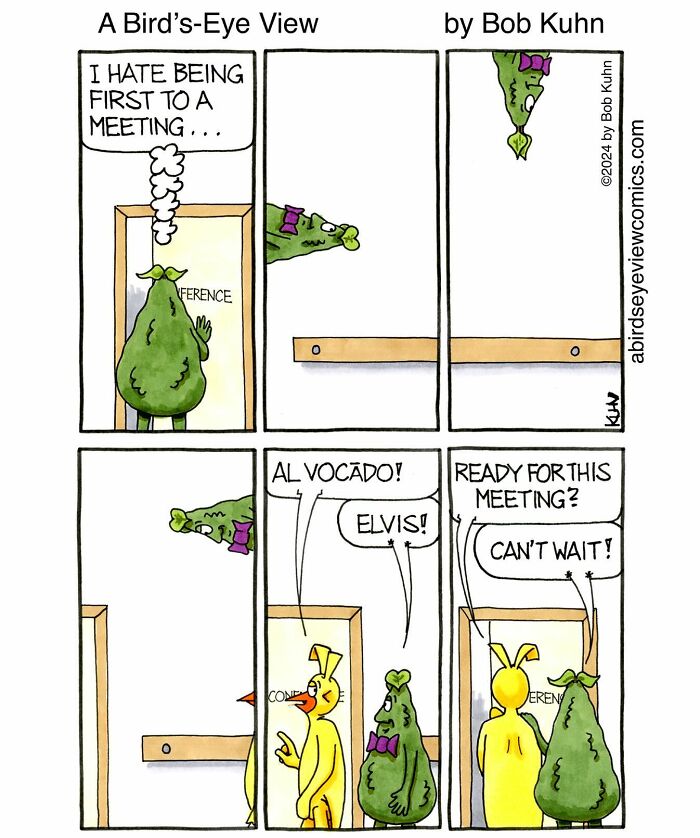 30 Funny Comics From ‘A Bird’s-Eye View’ That Nail Office Absurdity