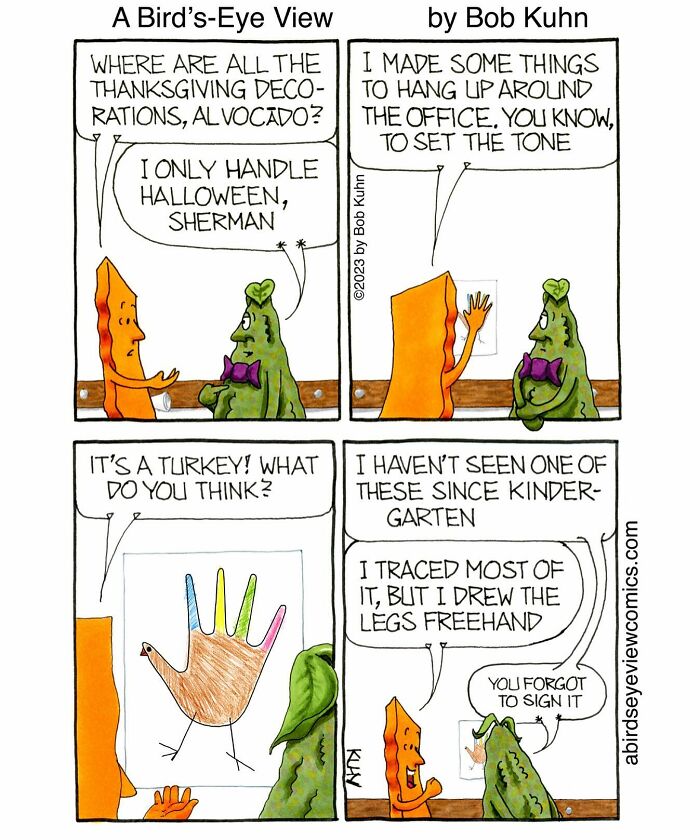 30 Funny Comics From ‘A Bird’s-Eye View’ That Nail Office Absurdity