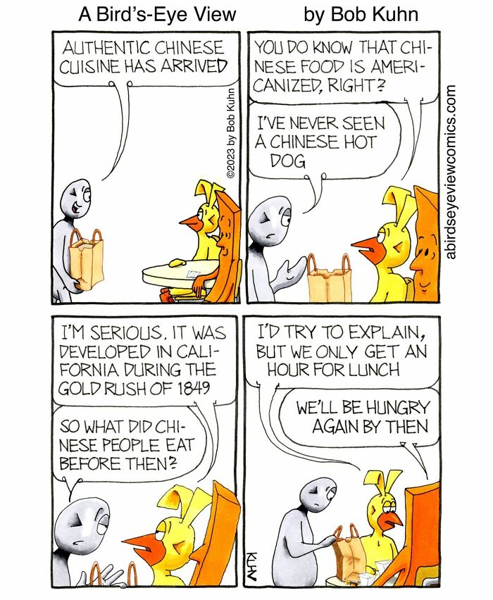 30 Funny Comics From ‘A Bird’s-Eye View’ That Nail Office Absurdity