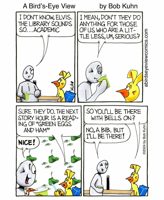 30 Funny Comics From ‘A Bird’s-Eye View’ That Nail Office Absurdity