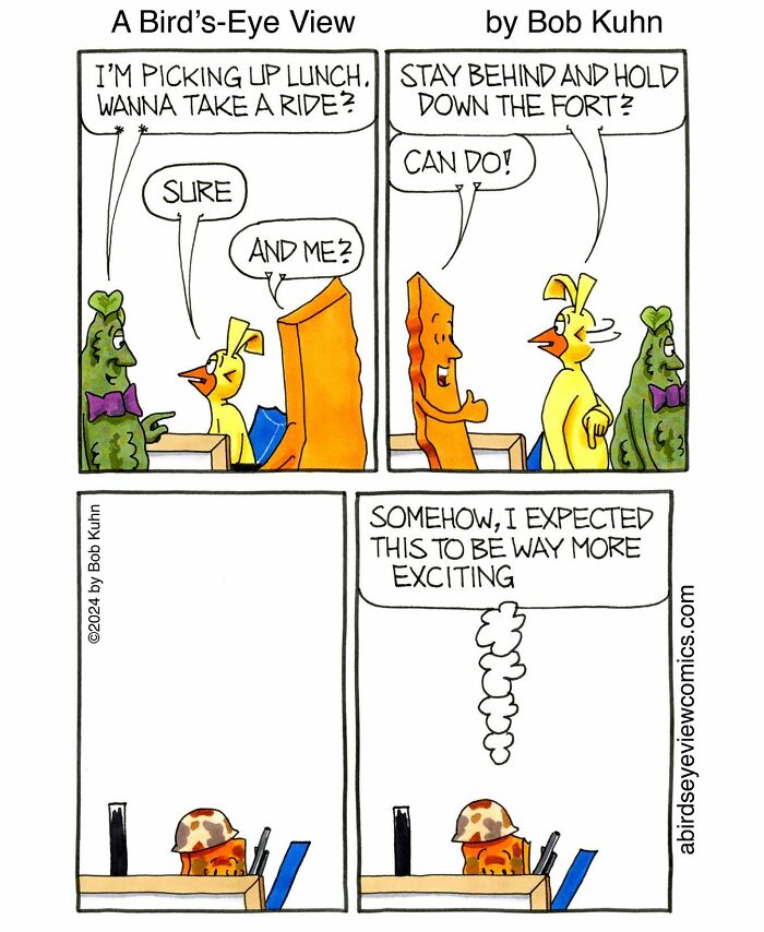 30 Funny Comics From ‘A Bird’s-Eye View’ That Nail Office Absurdity