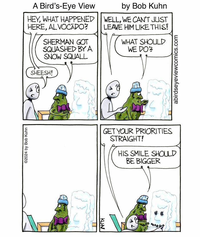 30 Funny Comics From ‘A Bird’s-Eye View’ That Nail Office Absurdity