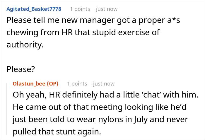 “Manager Told Us We Had To Do The Dress Code To The Letter… So I Did, To The Letter”