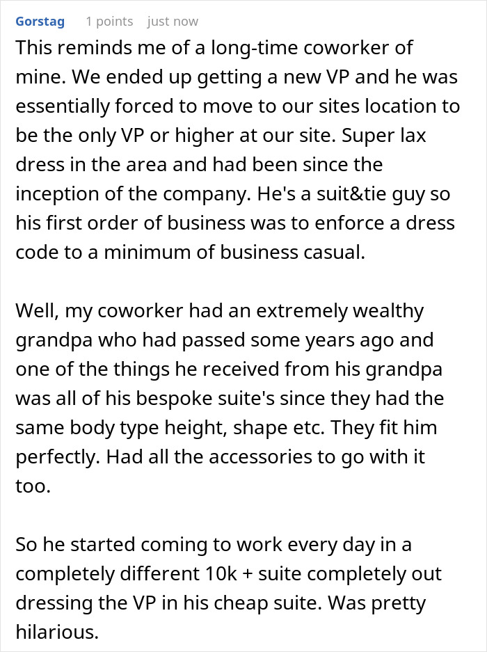 “Manager Told Us We Had To Do The Dress Code To The Letter… So I Did, To The Letter”