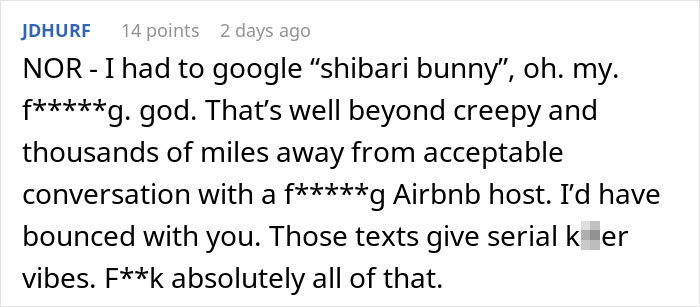 “I Googled It And My Jaw Dropped”: Airbnb Guest Receives Creepy Texts From Host