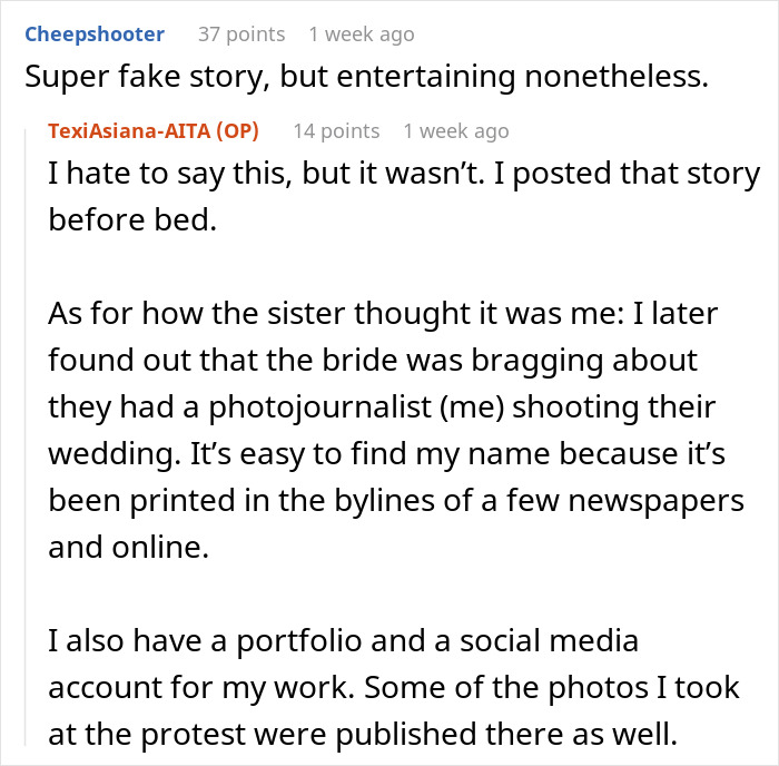“I Got Accused Of Ruining Someone’s Life While Photographing A Wedding”