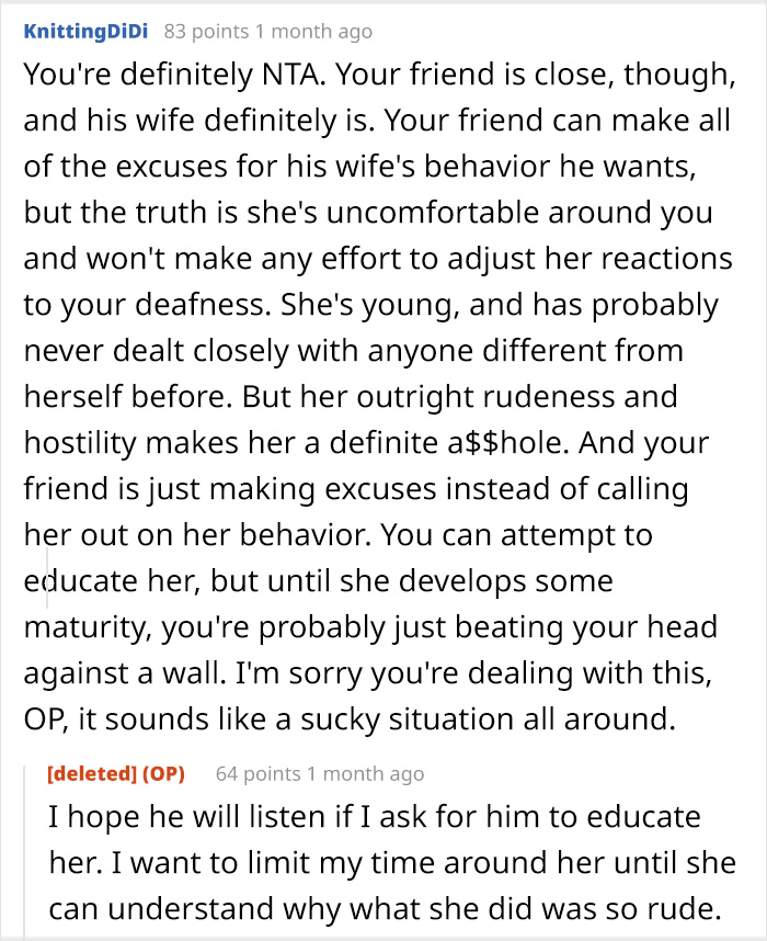 Deaf Man’s Girlfriend Helps Translate Rude Comments He Can’t Hear, He Cuts Off Friend And His Wife