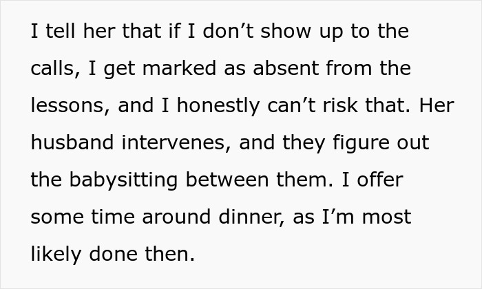 Woman Expects Cousin To Babysit Instead Of Attending School, Goes “Near Mental” When She Says No