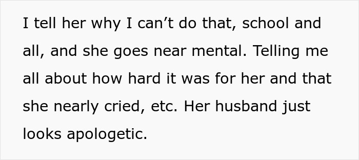Woman Expects Cousin To Babysit Instead Of Attending School, Goes “Near Mental” When She Says No
