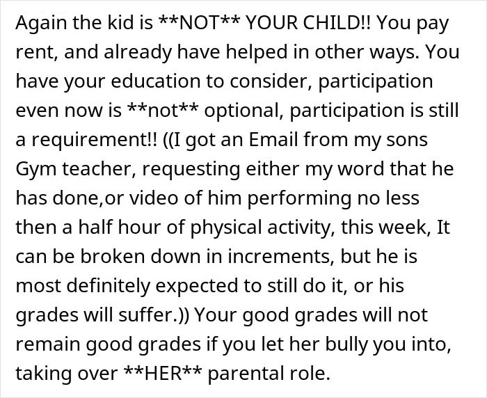 Woman Expects Cousin To Babysit Instead Of Attending School, Goes “Near Mental” When She Says No