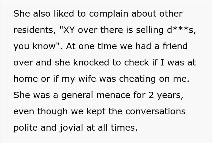 Man Finds Genius Way To Traumatize Karen Neighbor So That She Never Bothers Him Again