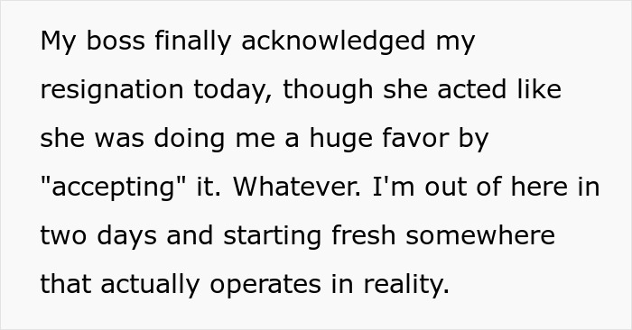 Boss Pretends She Has No Clue That Employee Resigned, “Accepts” It Only After He Gets HR Involved