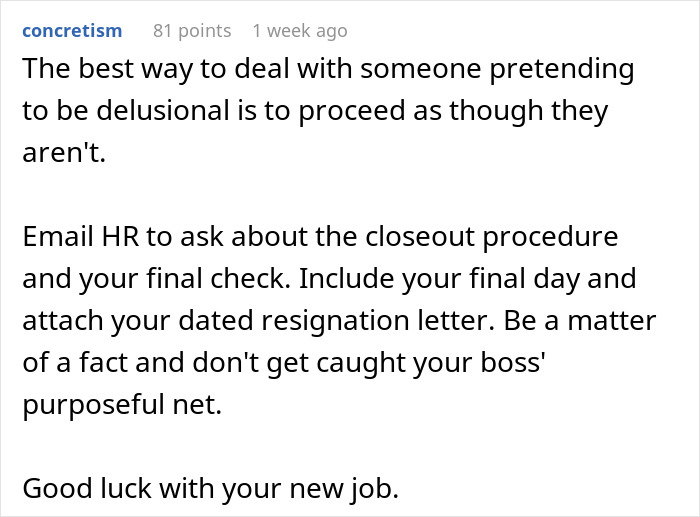Boss Pretends She Has No Clue That Employee Resigned, “Accepts” It Only After He Gets HR Involved