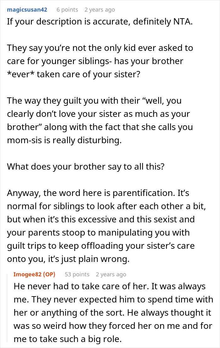 19YO Forced To Be A Parent To Little Sis, Irked As It&#8217;s Not Expected From Her Brother Too