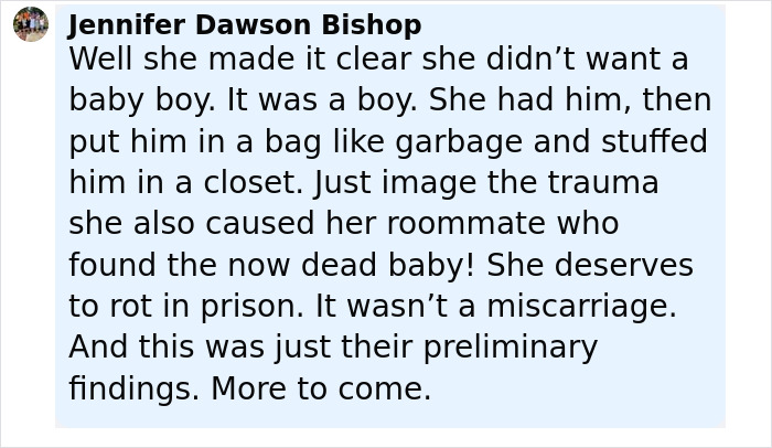 “Appearance-Obsessed Serial Bully”: People Who Knew 21YO Who Stuffed Newborn In Closet Speak Out