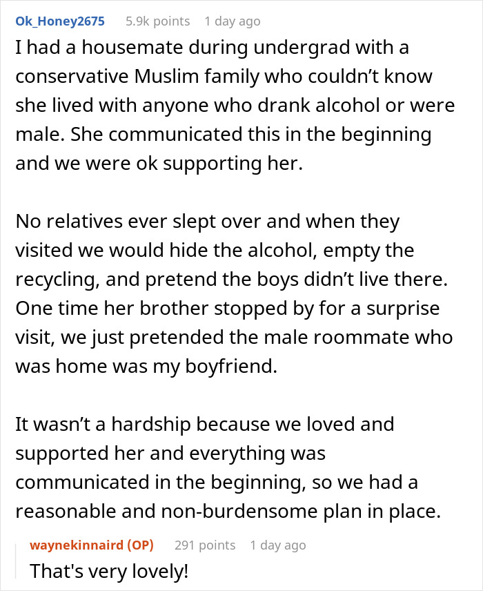 &#8220;AITA For Refusing To Leave My Apartment Because Of My Muslim Roommate&#8217;s Conservative Mom?&#8221;