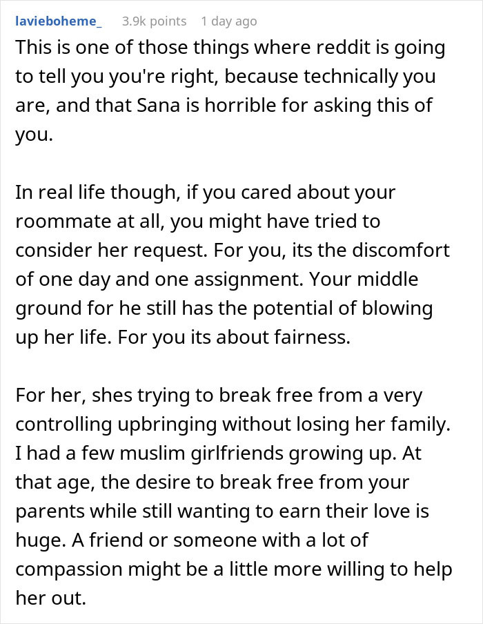 &#8220;AITA For Refusing To Leave My Apartment Because Of My Muslim Roommate&#8217;s Conservative Mom?&#8221;