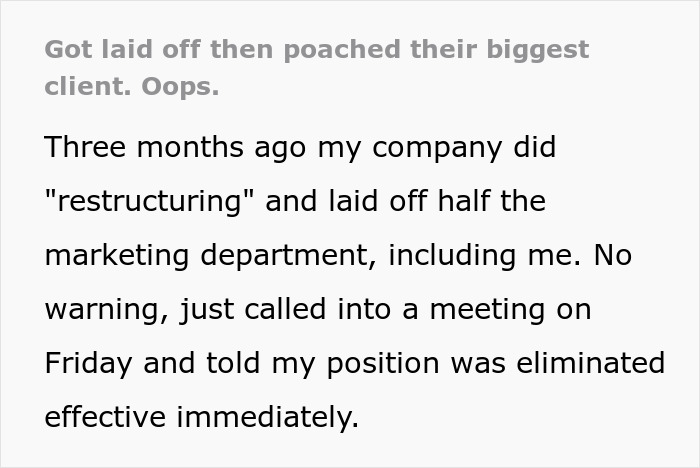 Person Told They’re Replaceable Gets Fired, Company Realizes They’re Not That Easy To Replace