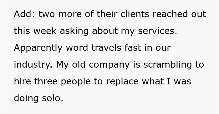 Person Told They’re Replaceable Gets Fired, Company Realizes They’re Not That Easy To Replace