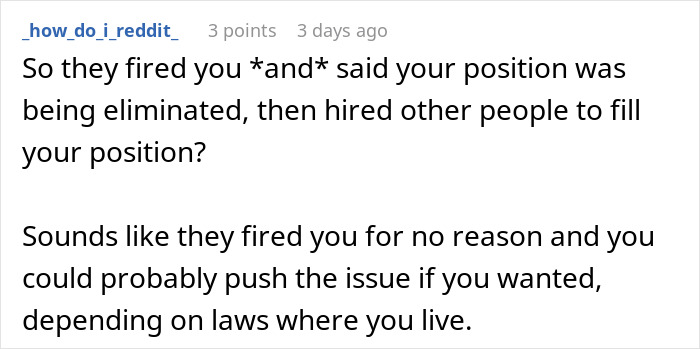 Person Told They’re Replaceable Gets Fired, Company Realizes They’re Not That Easy To Replace