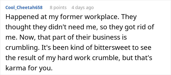 Person Told They’re Replaceable Gets Fired, Company Realizes They’re Not That Easy To Replace
