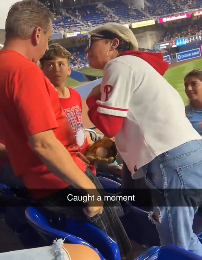 “Phillies Karen” Sparks Outrage After Snatching Home Run Ball From Birthday Boy’s Father