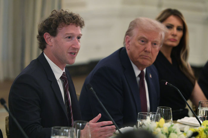 Mark Zuckerberg’s Embarrassing Hot Mic Moment With Donald Trump Sparks Buzz