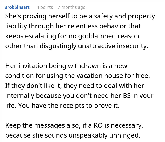 Woman Considers Canceling Friend’s Holiday Booking After Getting Harassed By Her Bro’s GF
