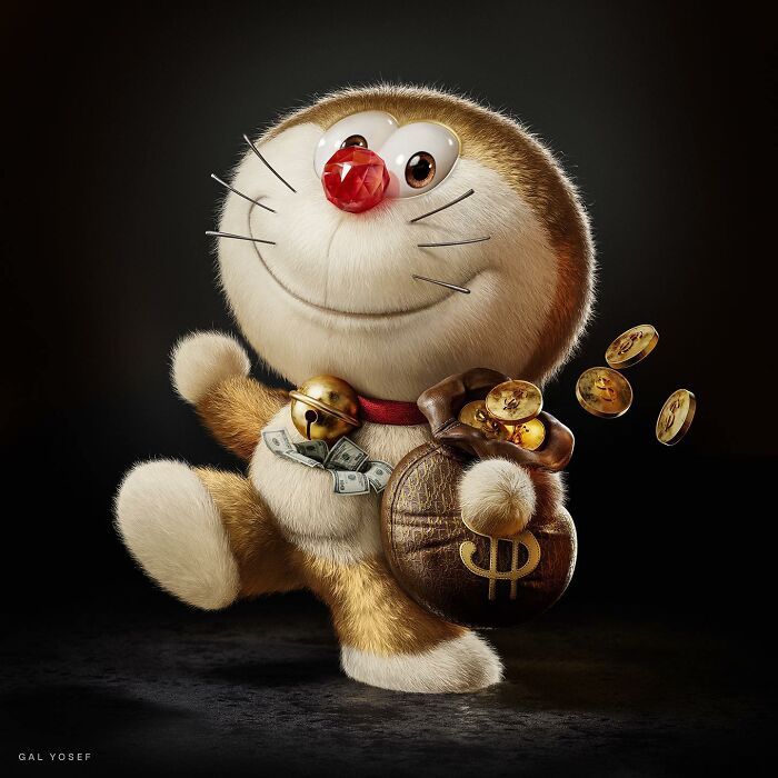 3D Artist Gives Classic Cartoons A Luxurious, Slightly Dark Makeover