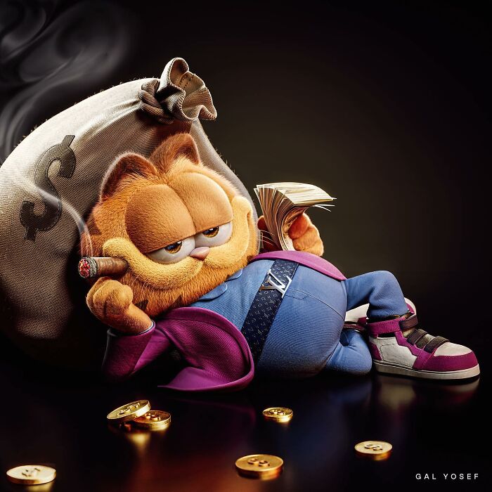 3D Artist Gives Classic Cartoons A Luxurious, Slightly Dark Makeover