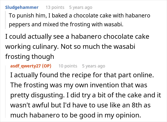 Roommate Kept Stealing Leftovers, So Guy Baked A Habanero Cake To Teach Him A Lesson