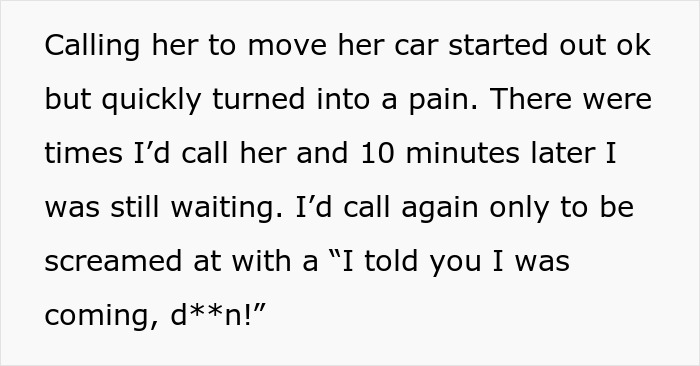 Lady Feels Entitled To Parking In Front Of Neighbor’s Garage, Gets Mad As He Gets Her Vehicle Towed