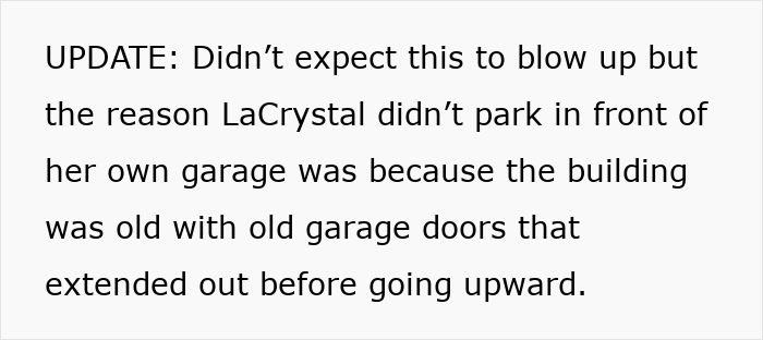 Lady Feels Entitled To Parking In Front Of Neighbor’s Garage, Gets Mad As He Gets Her Vehicle Towed