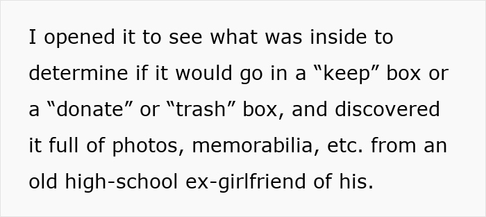 Lady Feels She Can Keep Late Ex-BF&#8217;s Memory Box But Hubs Can&#8217;t Keep One Of Ex-GF, Gets Reality Check