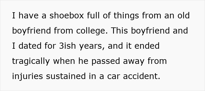 Lady Feels She Can Keep Late Ex-BF&#8217;s Memory Box But Hubs Can&#8217;t Keep One Of Ex-GF, Gets Reality Check