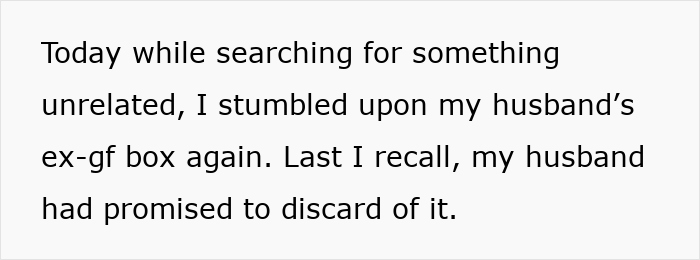 Lady Feels She Can Keep Late Ex-BF&#8217;s Memory Box But Hubs Can&#8217;t Keep One Of Ex-GF, Gets Reality Check