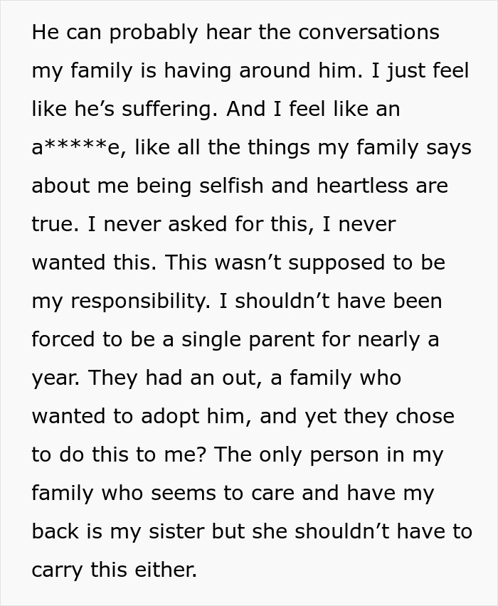 Family Turns On Woman After She Refuses To Be A “Single Mom” To Brother’s Abandoned Child