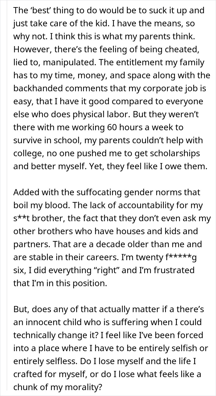 Family Turns On Woman After She Refuses To Be A “Single Mom” To Brother’s Abandoned Child