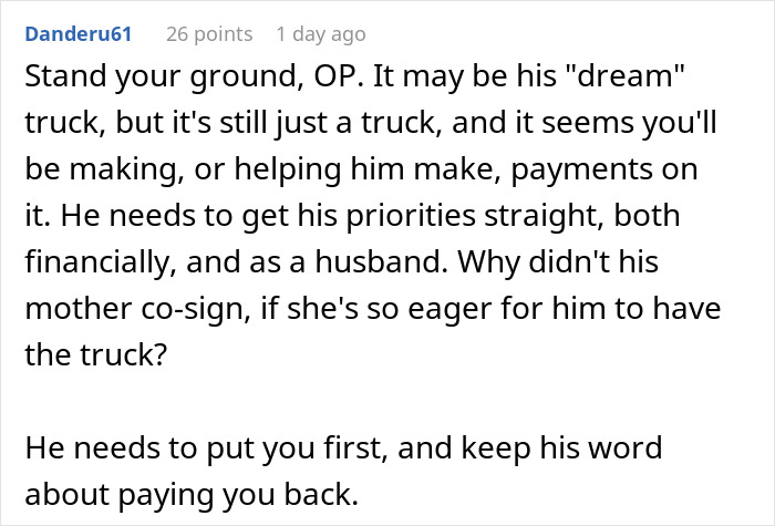 Hubby Blows Up At Wife For Refusing To Co-Sign On His $55K Truck Loan Despite Not Repaying Her $8K