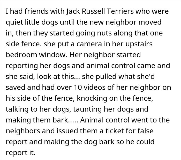 “Curious”: Neighbor Admits Her Mom Drilled Holes In Fence To Spy, Then Denies Taunting Dogs