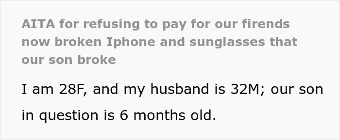 “I Warned Her”: Woman Refuses To Pay £2,300 After Baby Breaks Friend’s iPhone And Gucci Sunglasses