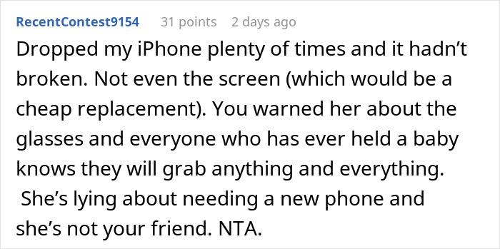 “I Warned Her”: Woman Refuses To Pay £2,300 After Baby Breaks Friend’s iPhone And Gucci Sunglasses