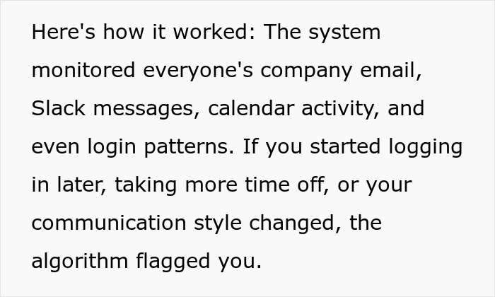 Person Finds Out Company Secretly Profiled Employees &#8211; &#8220;Corporate Loyalty Is Rarely Two Way Street&#8221;
